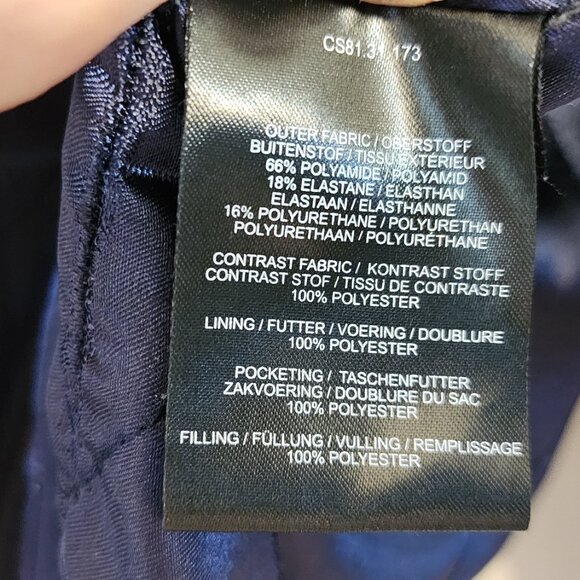 Creenstone Coats Navy Blue Raincoat 9000 Women Sz 44/14 US Double Zip Outdoor - Picture 15 of 16